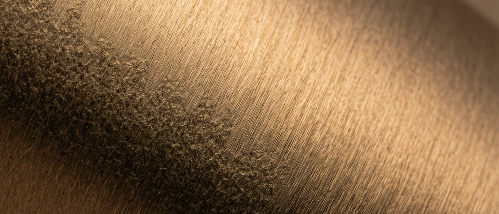 Close-up macro texture of PVD Bronze Finish