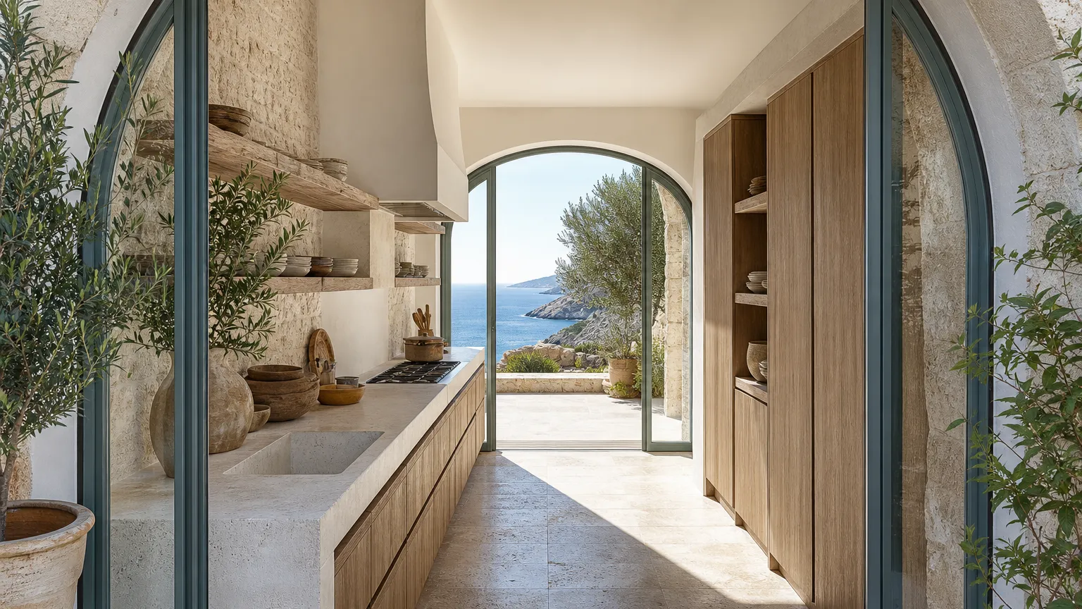 Diseño de cocina en galería: almacenamiento y flujo para planos estrechos