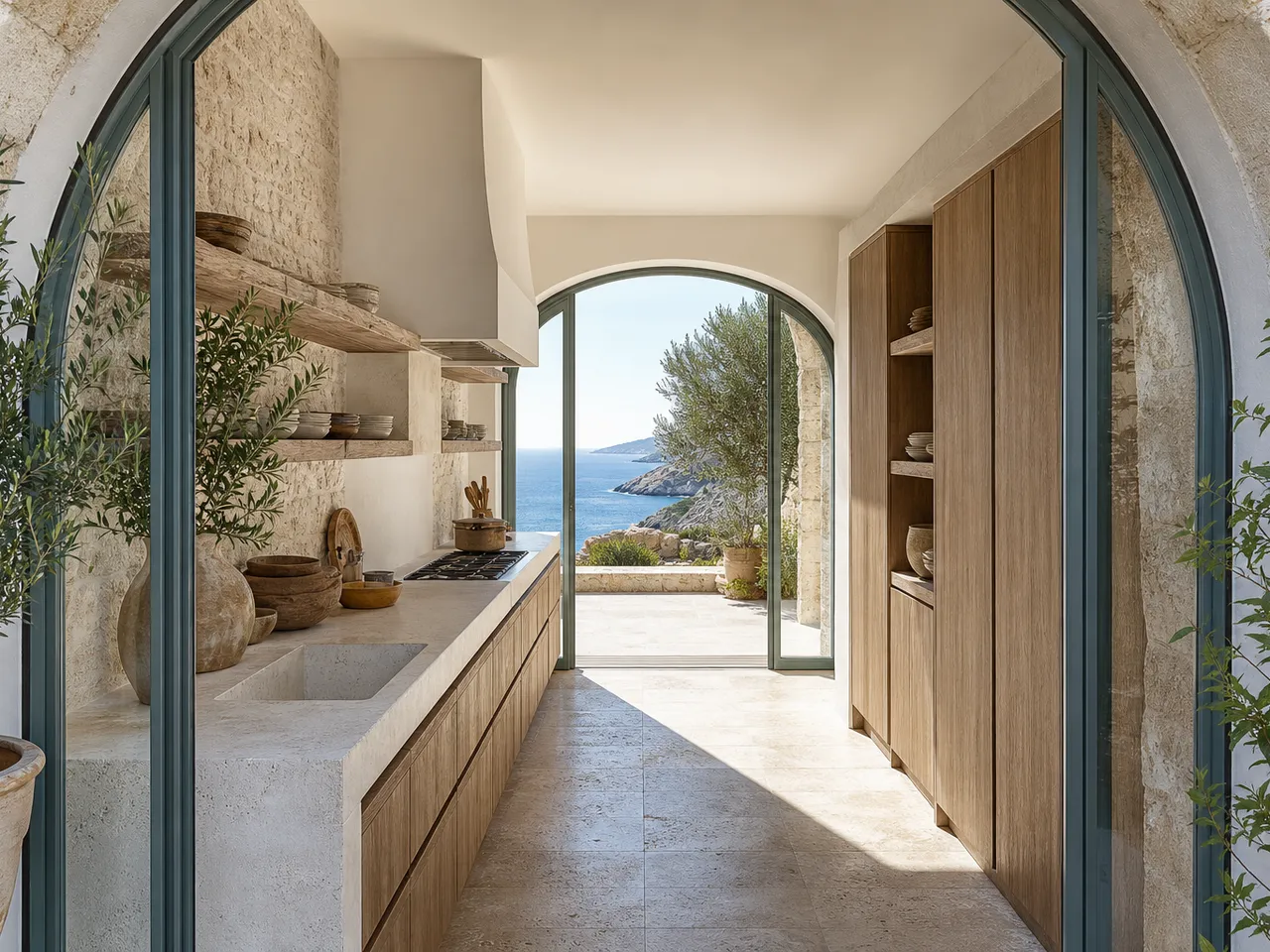 Diseño de cocina en galería: almacenamiento y flujo para planos estrechos — editorial de Fadior sobre mobiliario en acero inoxidable 304