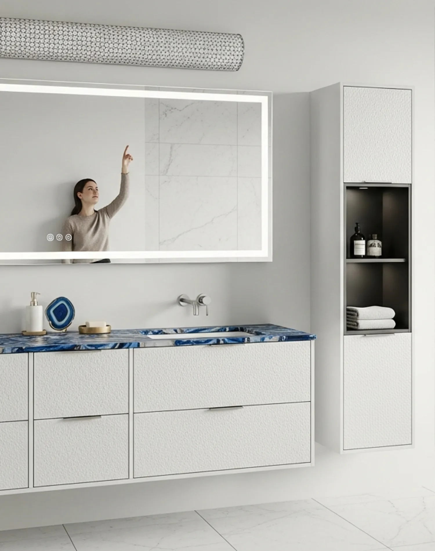 Suite de Baño y Tocador Acqua estudio de adaptación