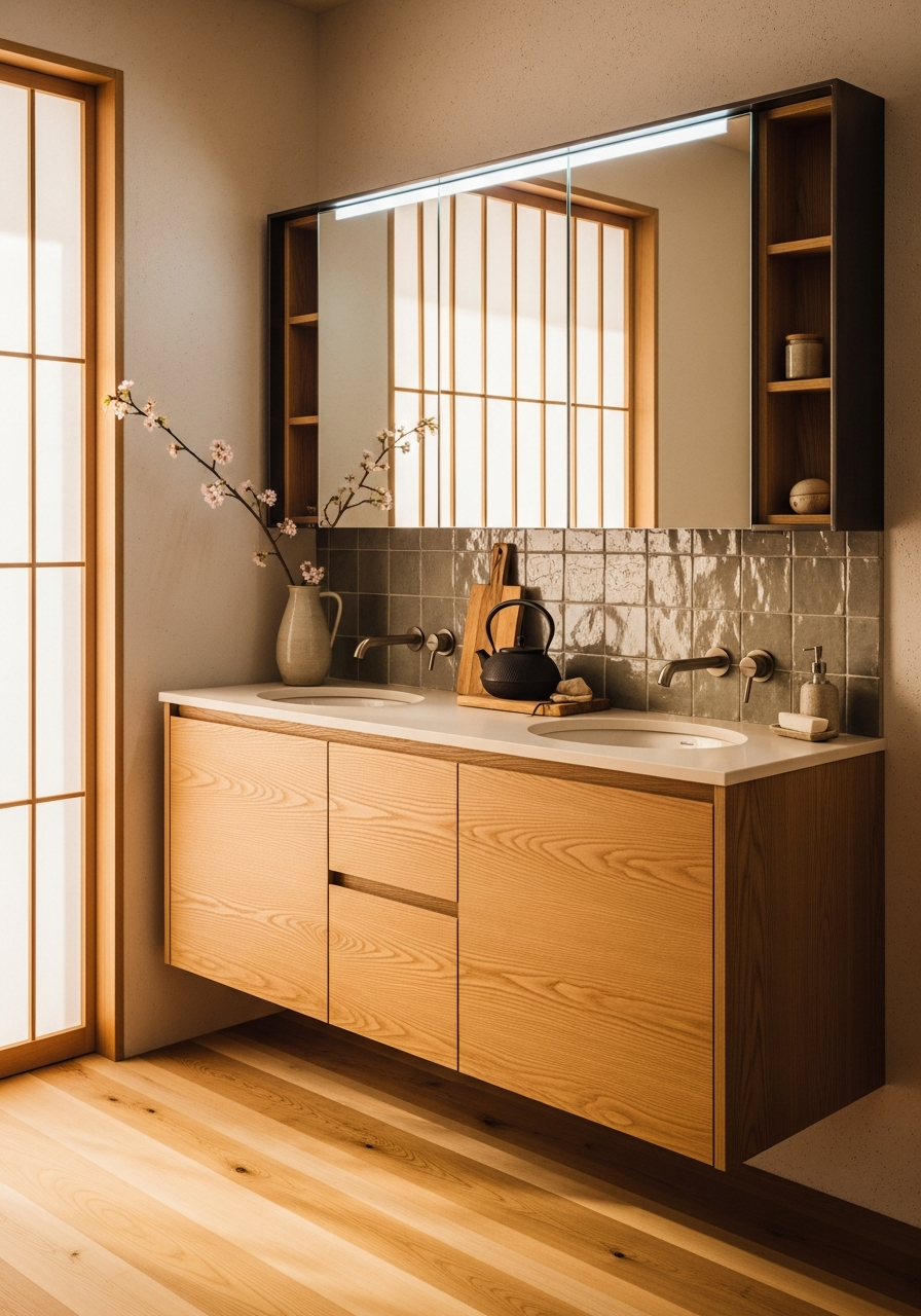 Alcove Bath and Vanity Suite midscene view