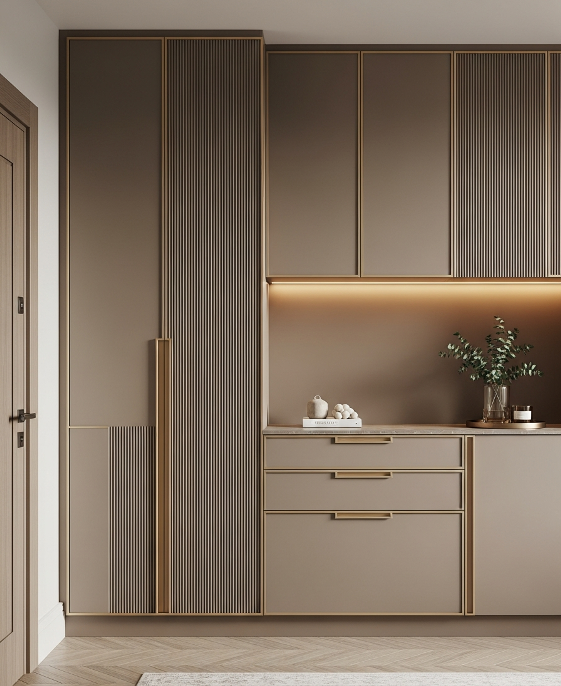 Fadior Archetype Entryway Suite — 304 stainless steel entryway system, front view