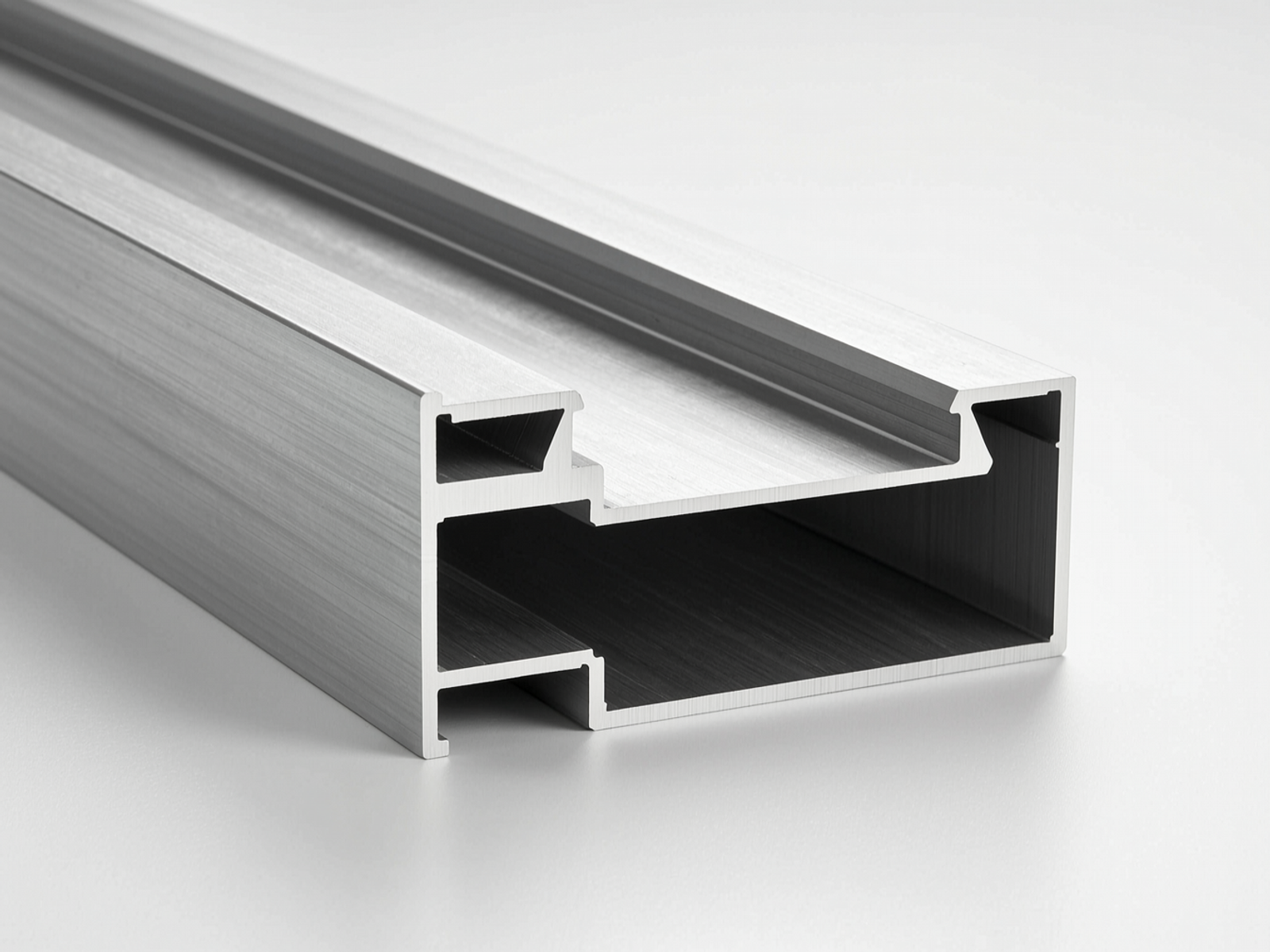 6063 Aluminum Alloy Extrusion Profile surface detail — Fadior Material Library
