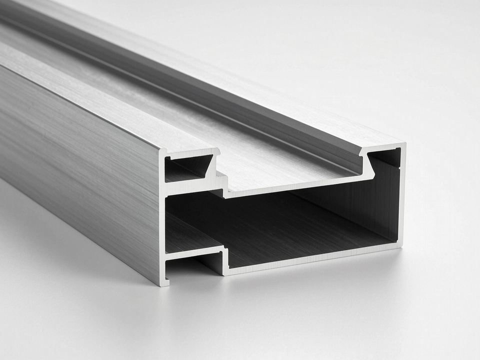 6063 Aluminum Alloy Extrusion Profile surface detail — Fadior Material Library