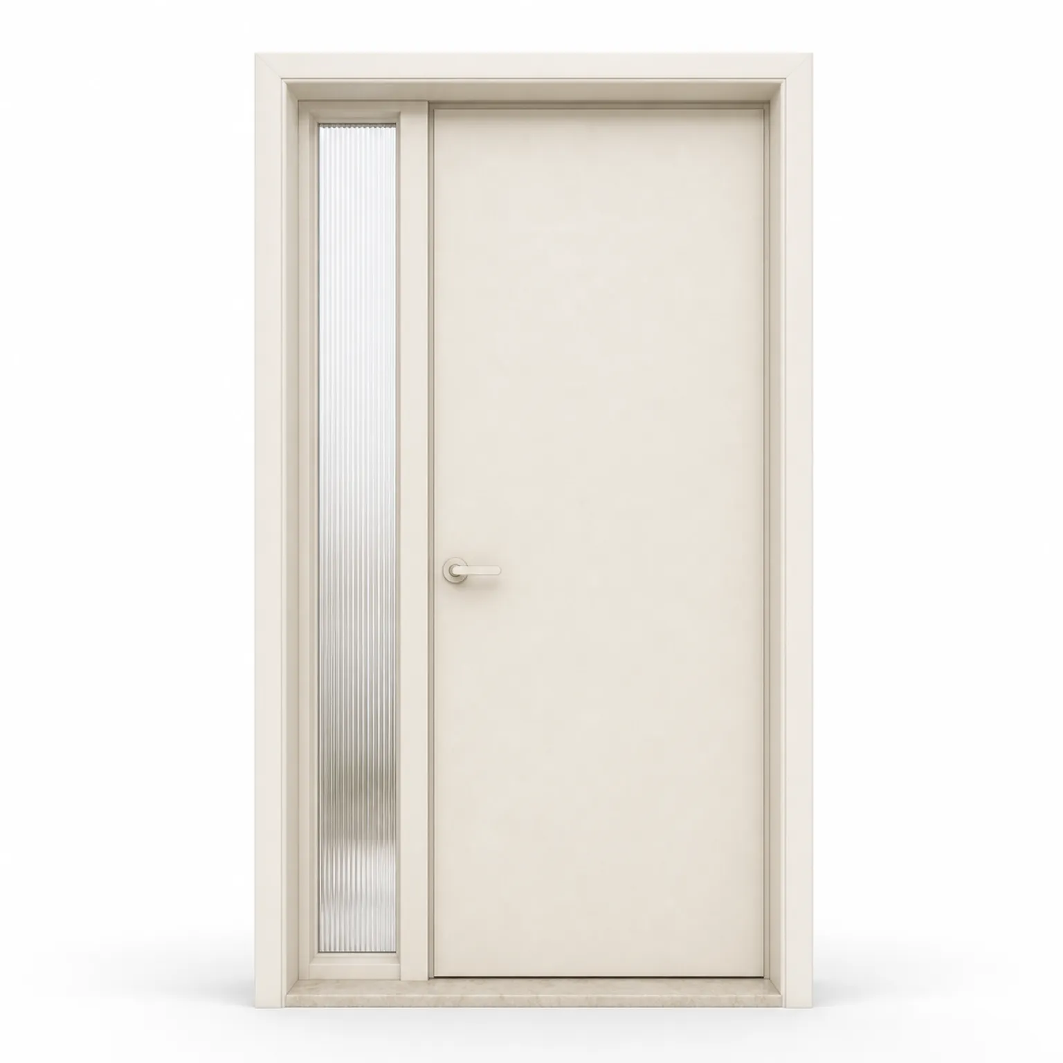 Suite de Puerta Interior Alabaster con Puerta de Paso de Luz Lateral Estriada vista principal