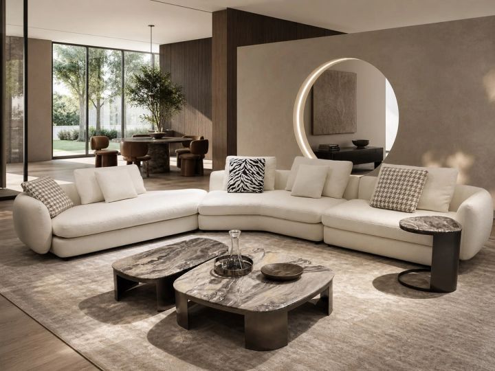 Modern Sofa styled in a FADIOR HOME interior setting