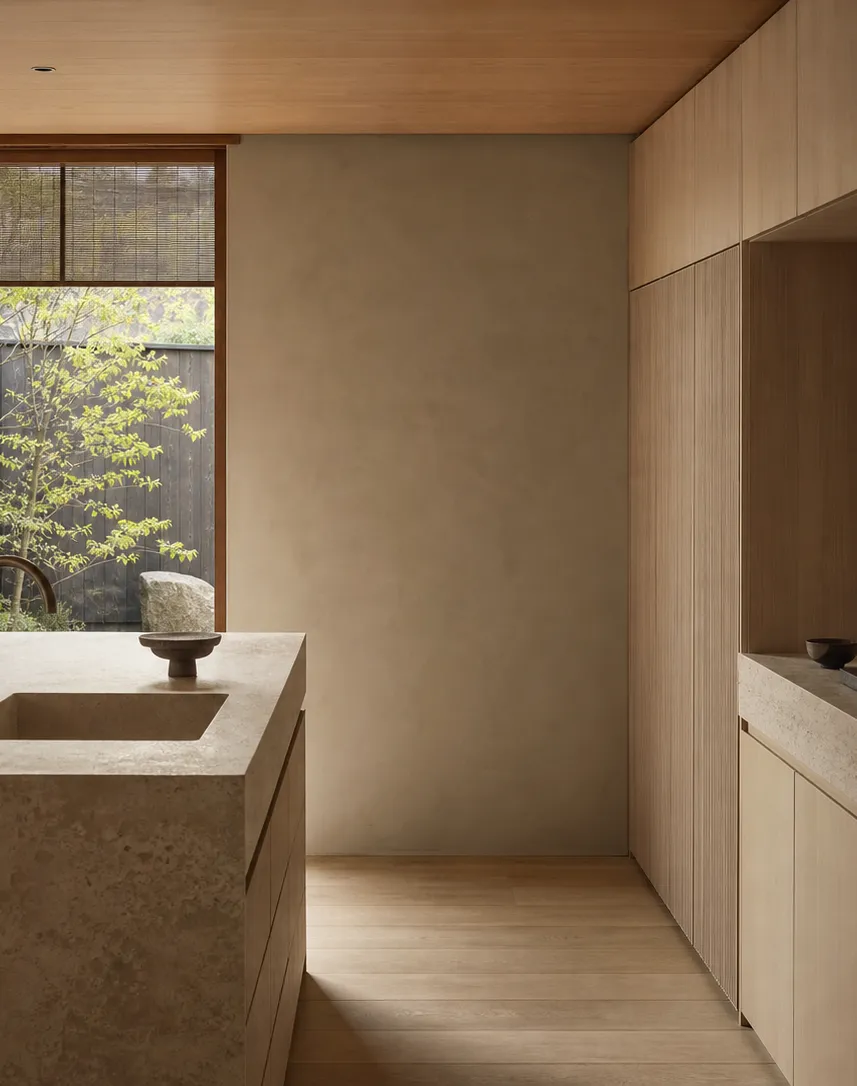 Suite de Cocina Riviera con Bahía Despensa Estriada perspectiva interior