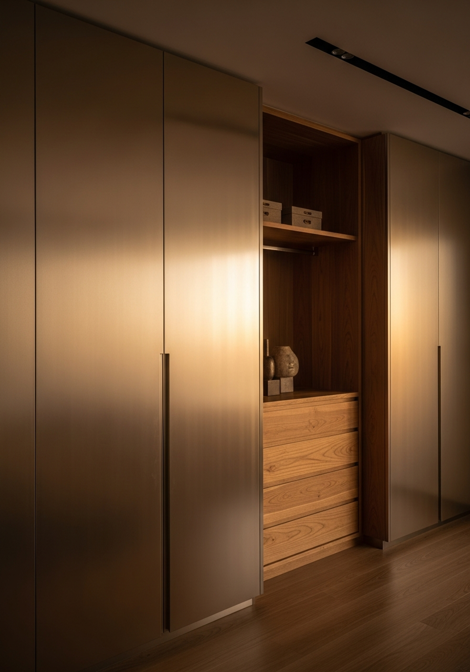 Fadior Mumbai Sea Link Penthouse — walk-in wardrobe system