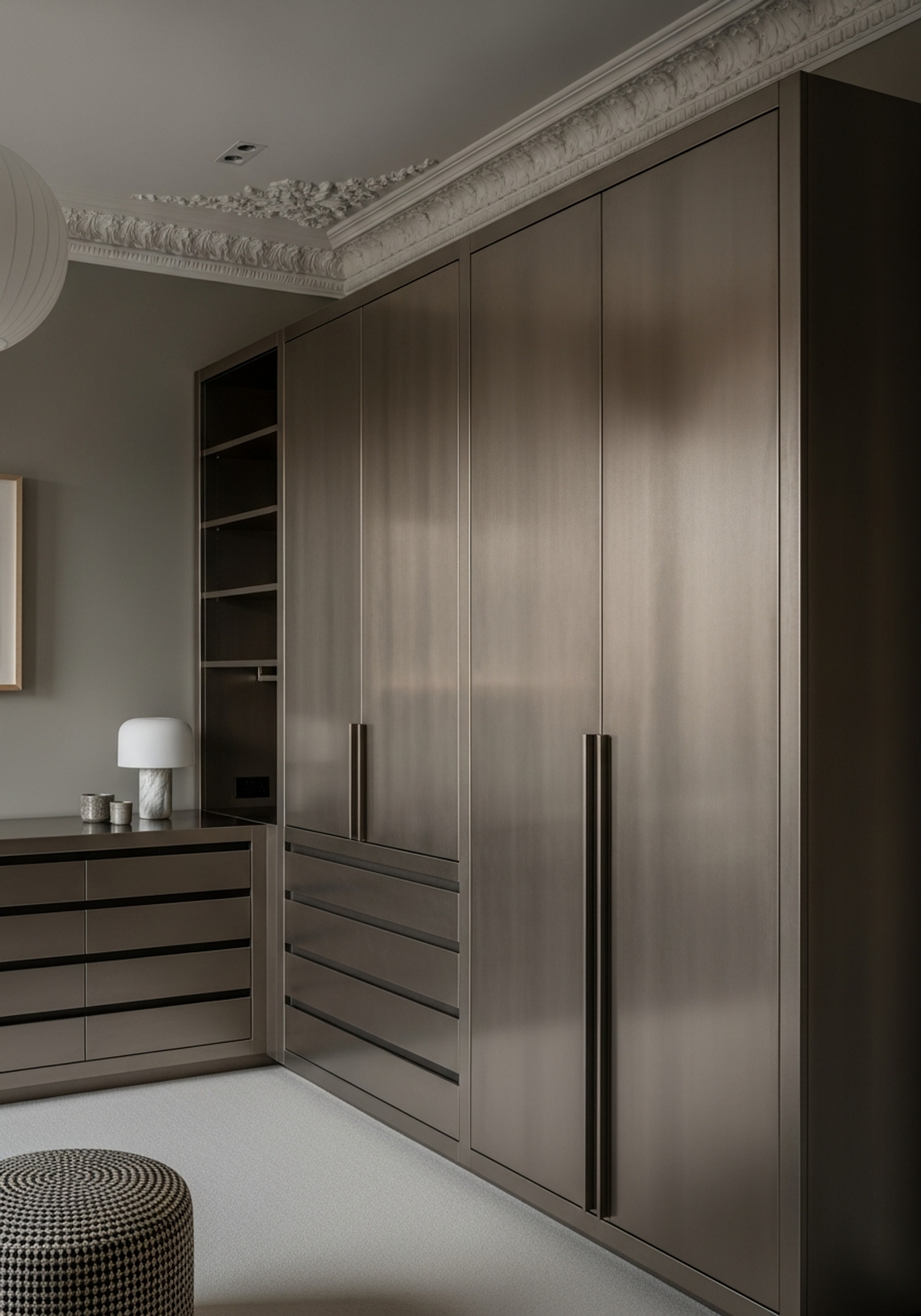 Fadior London Mayfair Penthouse — walk-in wardrobe system