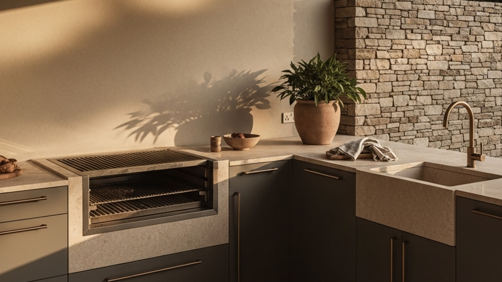 Indoor Outdoor Kitchen Stainless Steel: A Thai Villa's Seamless Transition