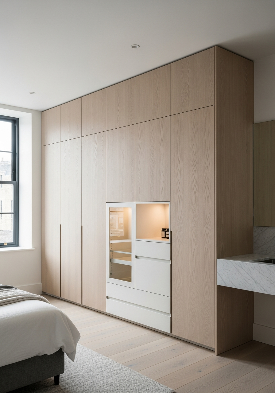 Fadior Brera Wardrobe Suite — interior room context showing cabinet integration