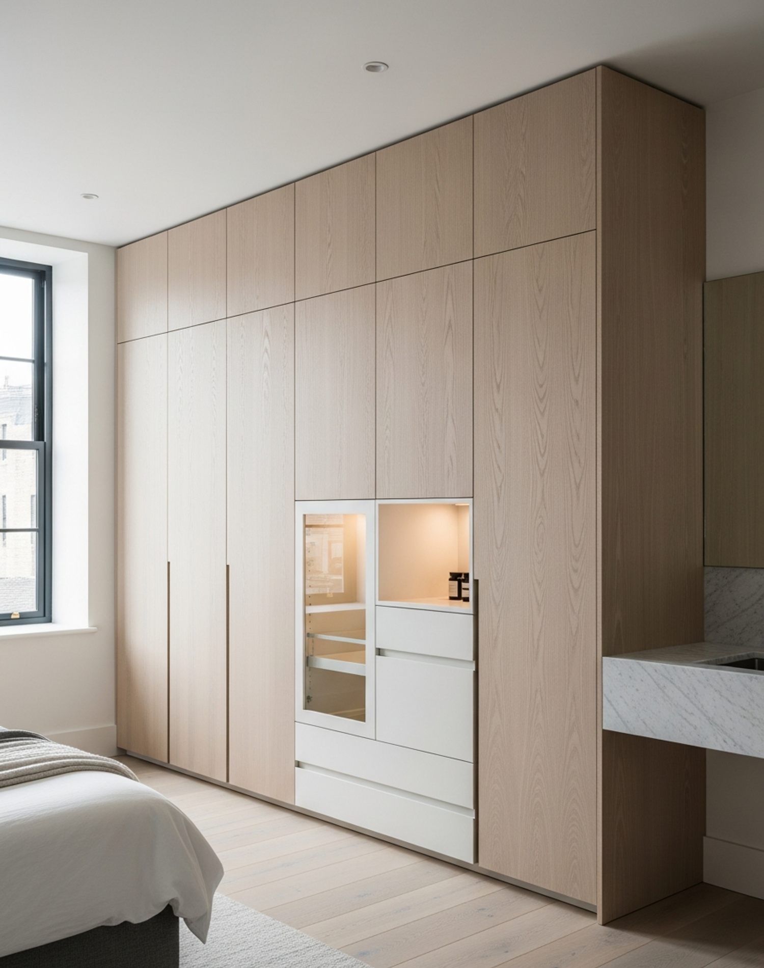 Fadior Brera Wardrobe Suite — interior room context showing cabinet integration