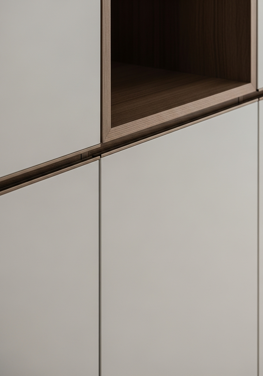 Fadior Archetype Entryway Suite — close-up of stainless steel finish and hardware detail