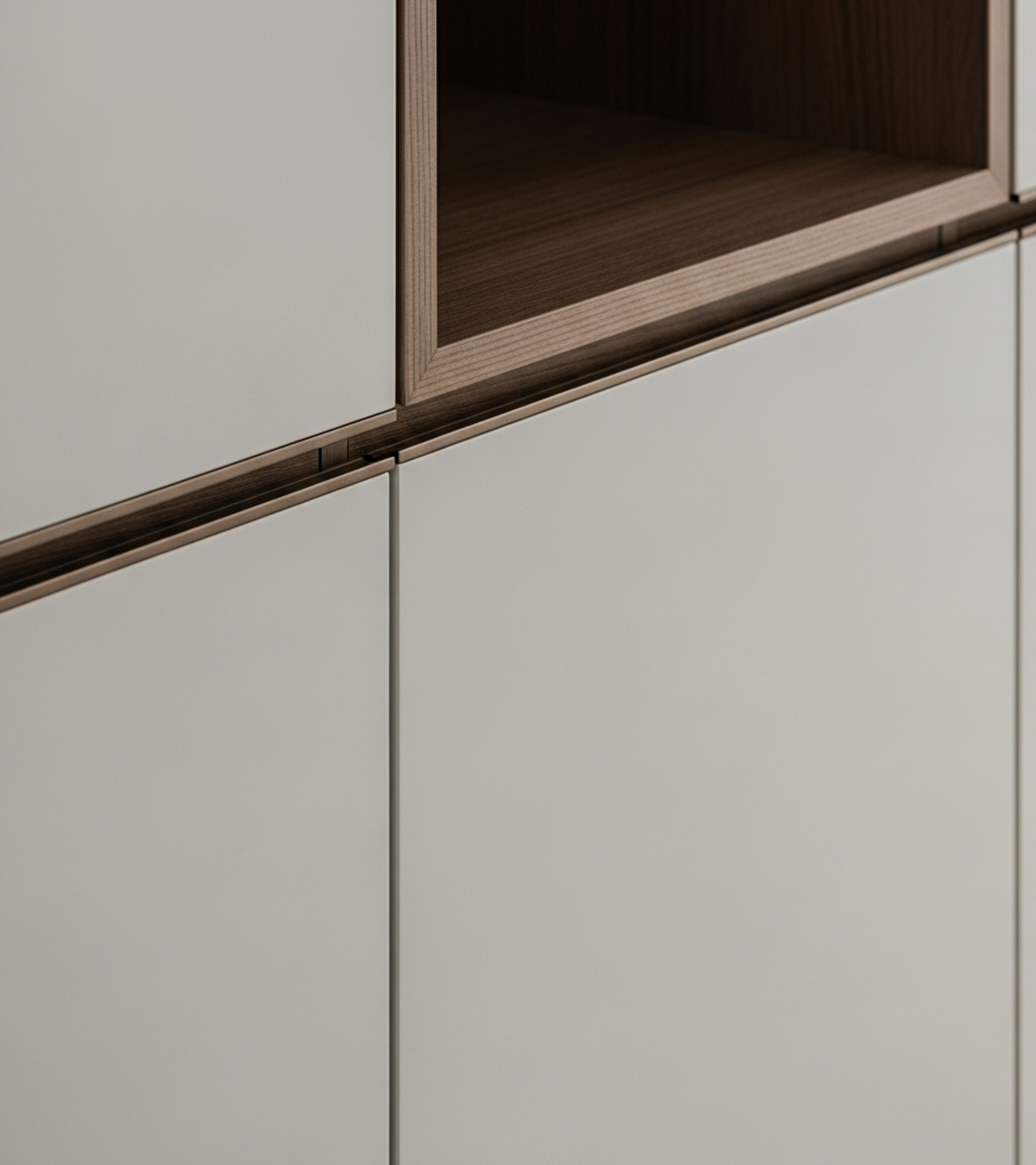 Fadior Archetype Entryway Suite — close-up of stainless steel finish and hardware detail