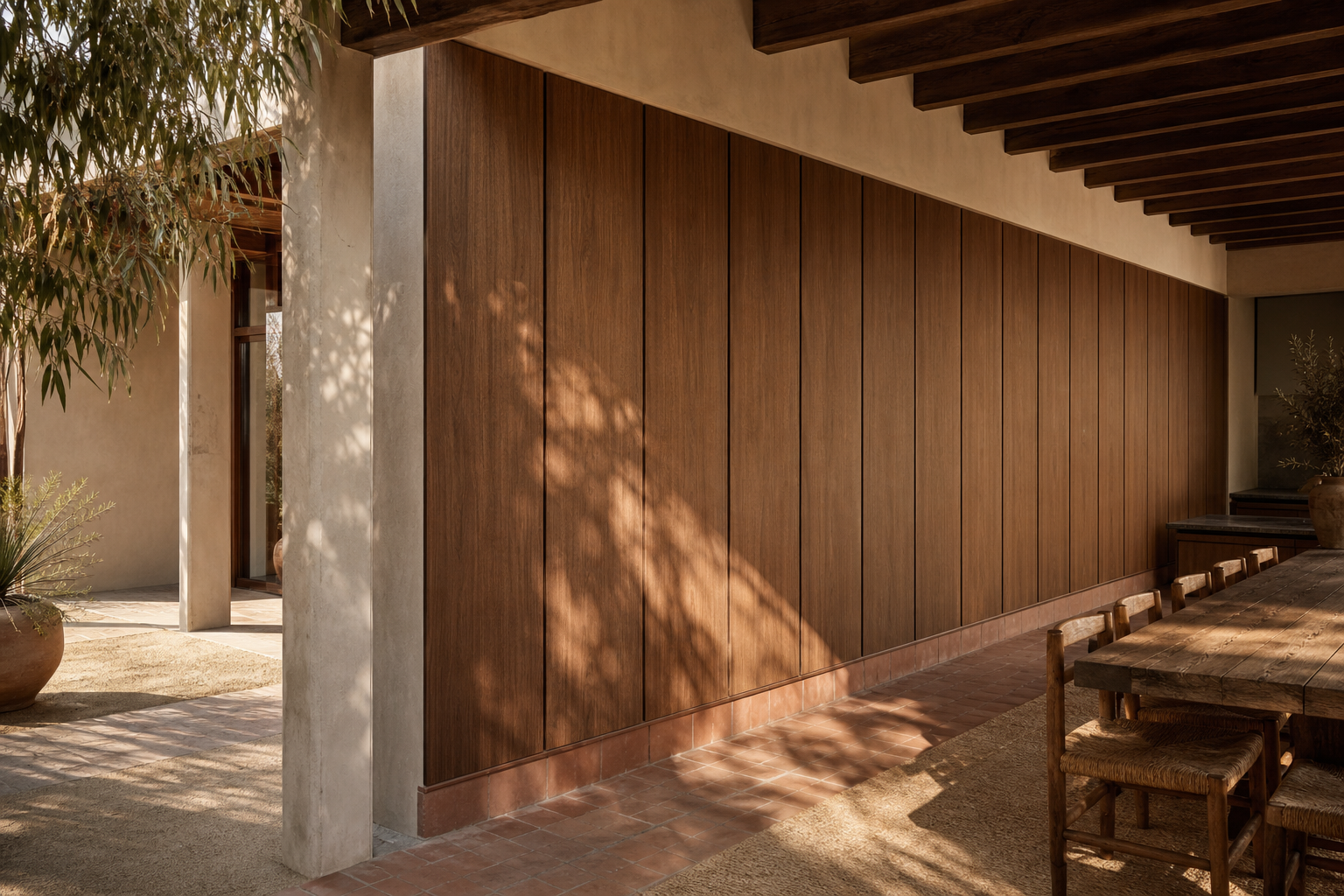 Fadior Miroir Wall Panel Suite with Spectral Partition Datum — interior room context showing cabinet integration