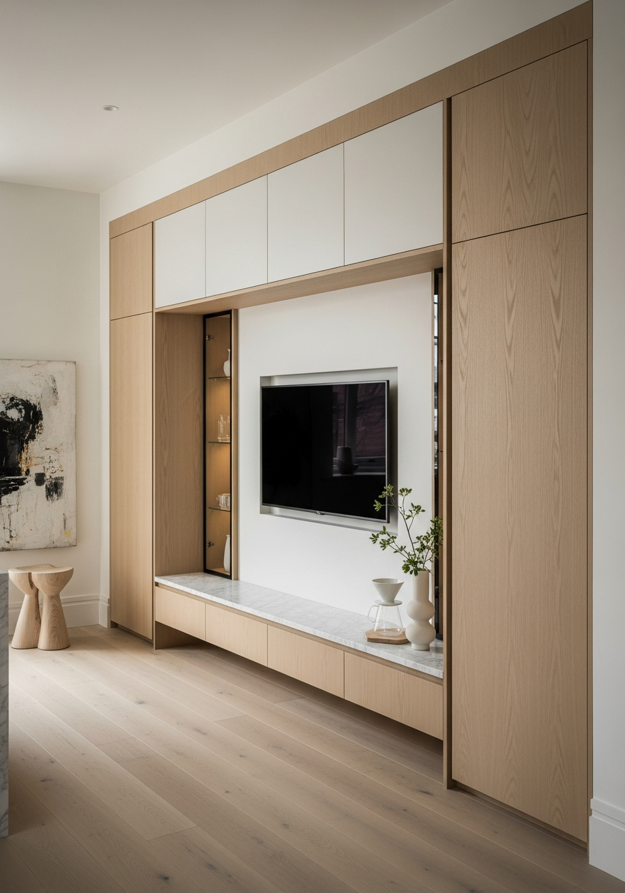 Fadior Silvan Living Room Suite — interior room context showing cabinet integration