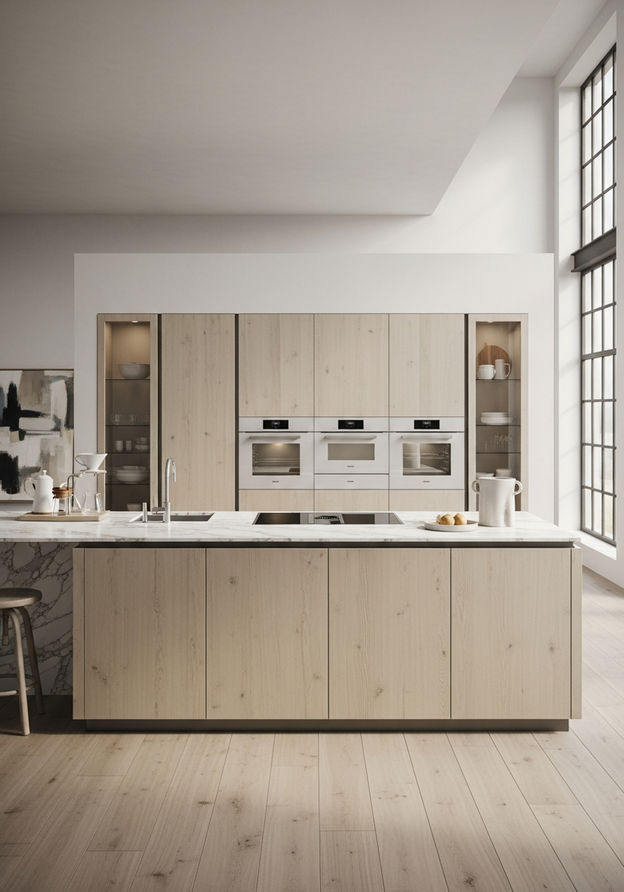 Fadior Abyss Kitchen Suite — 304 stainless steel kitchen system, front view