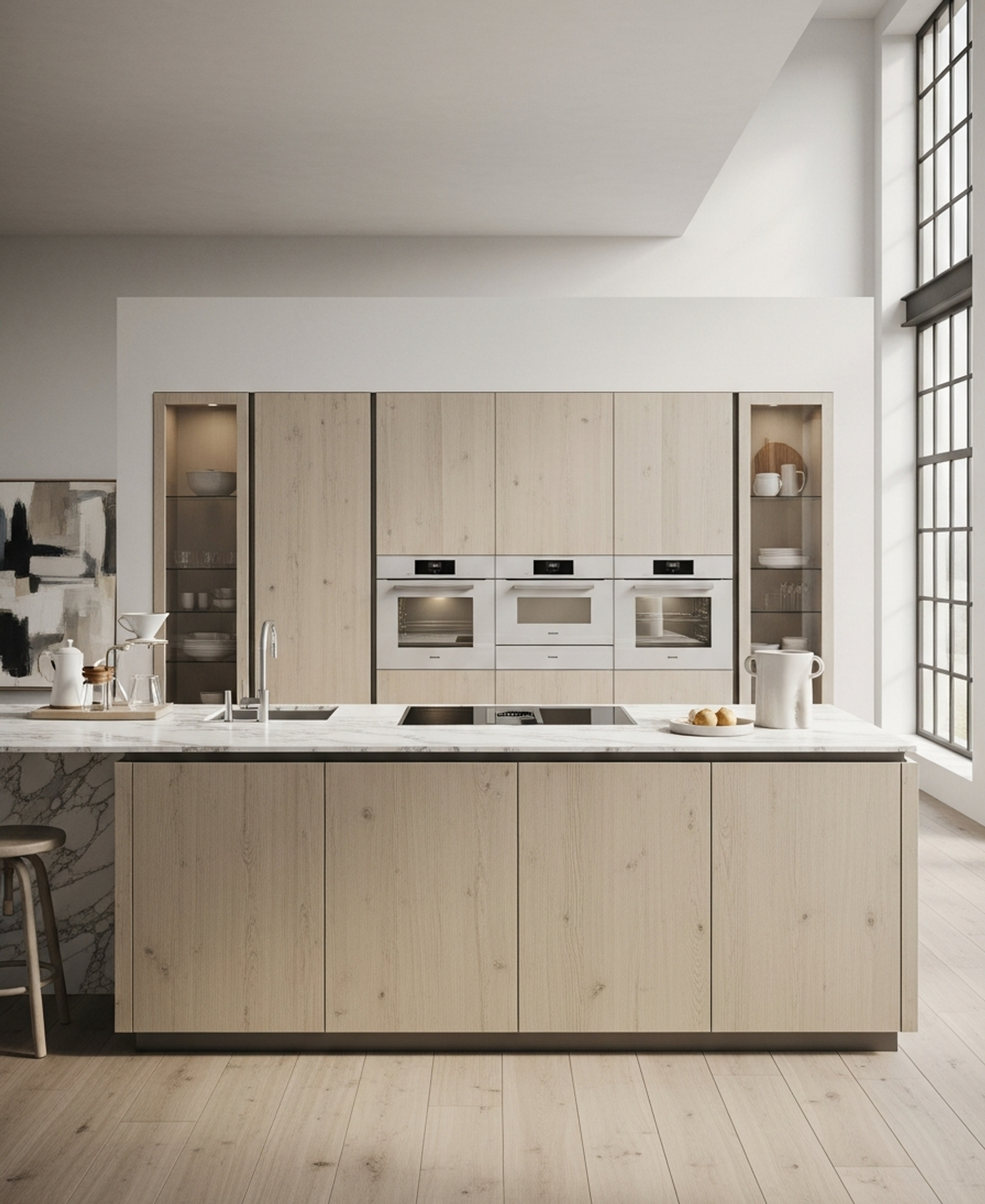 Fadior Abyss Kitchen Suite — 304 stainless steel kitchen system, front view