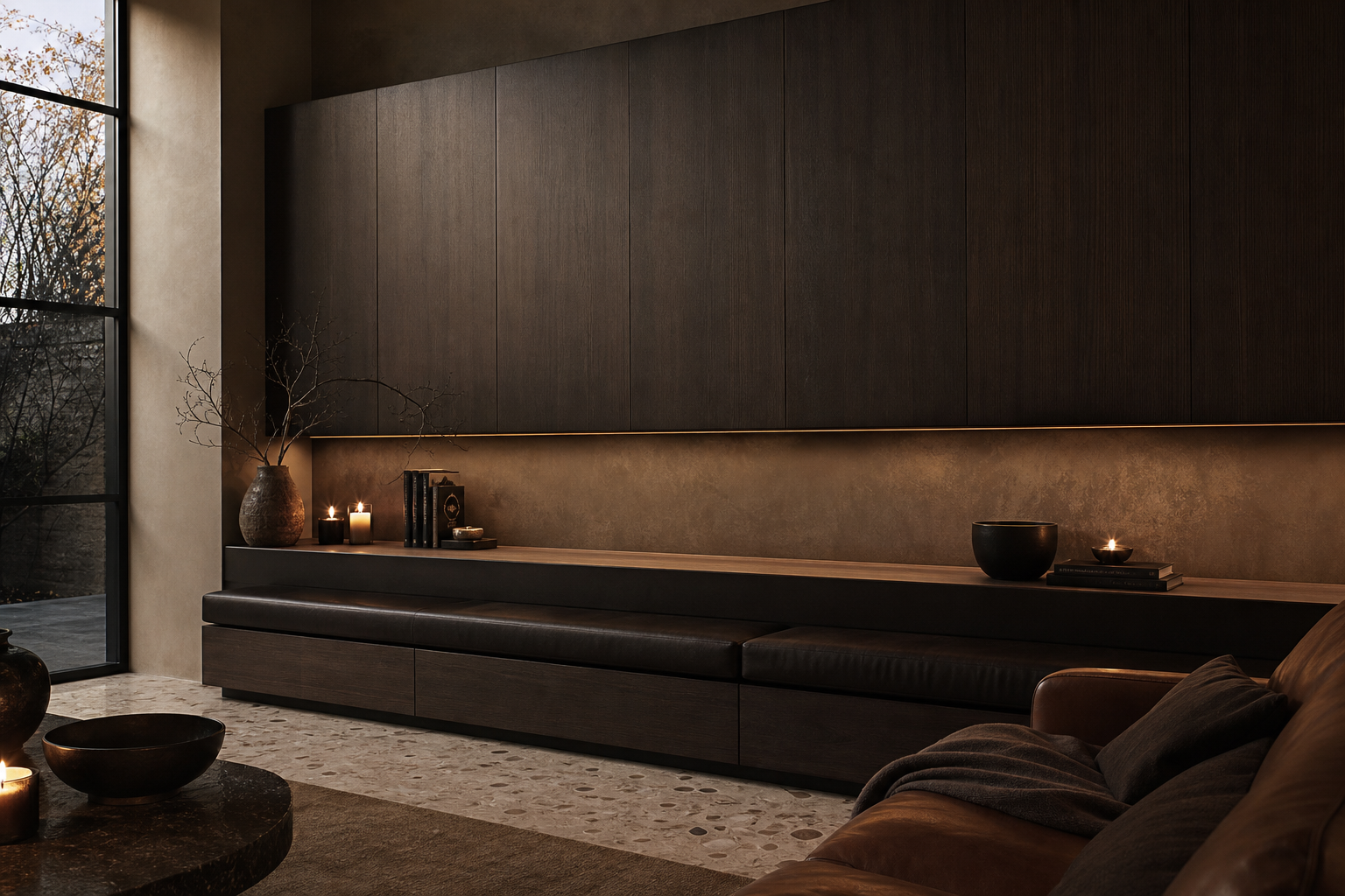 Fadior Galleria Living Room Suite with Cold-Finished Display Datum — lifestyle setting with natural light and residential