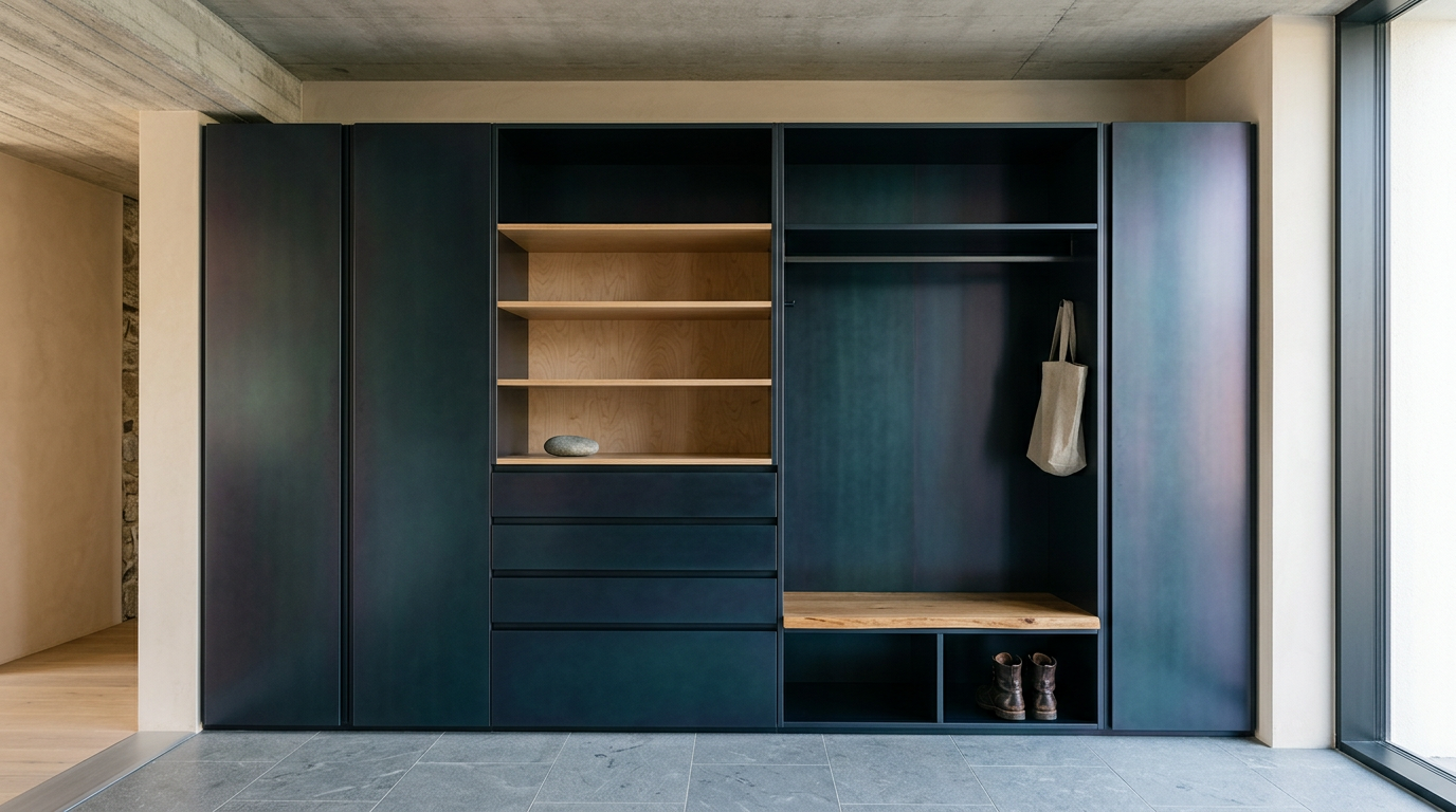 Fadior Archetype Entry Cabinet — lifestyle setting with natural light and residential styling
