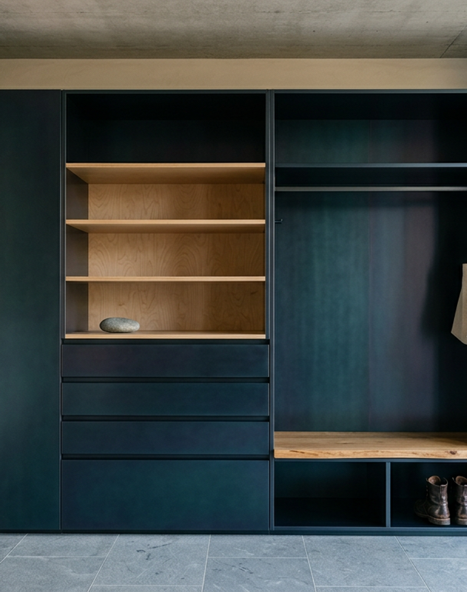 Fadior Archetype Entry Cabinet — lifestyle setting with natural light and residential styling