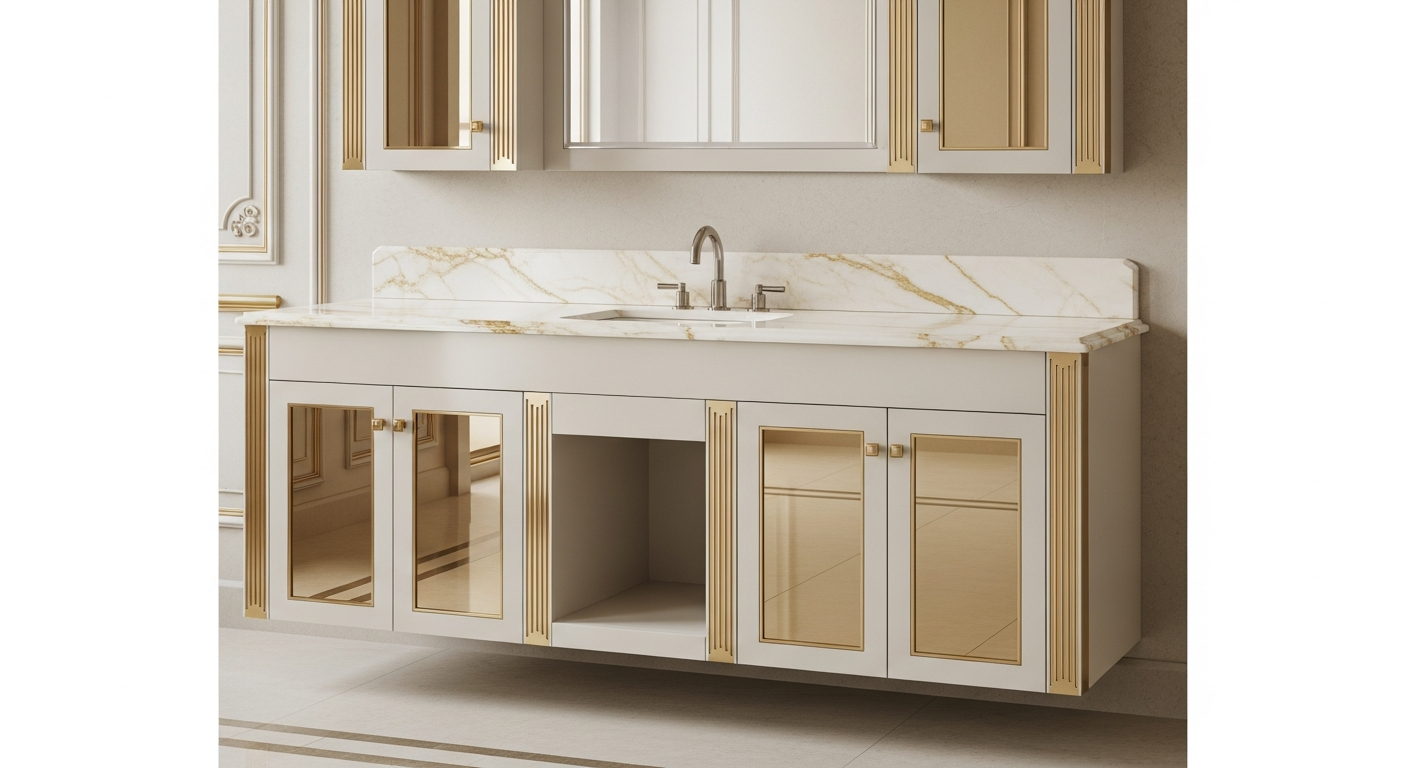 Fadior Acqua Bath and Vanity Suite — lifestyle setting with natural light and residential styling