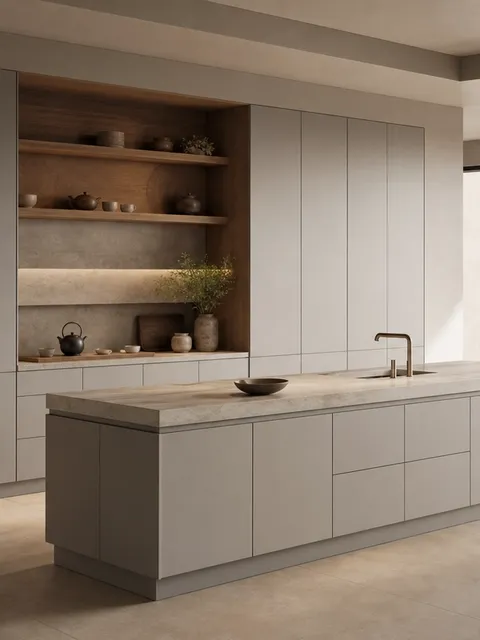 Suite de Cocina Forge con Muro de Servicio de Té