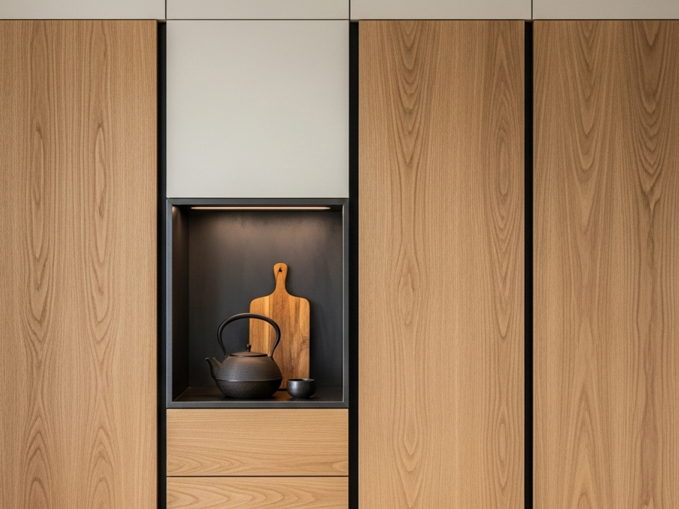 Fadior Resonance Wardrobe Suite — 304 stainless steel wardrobe system, front view
