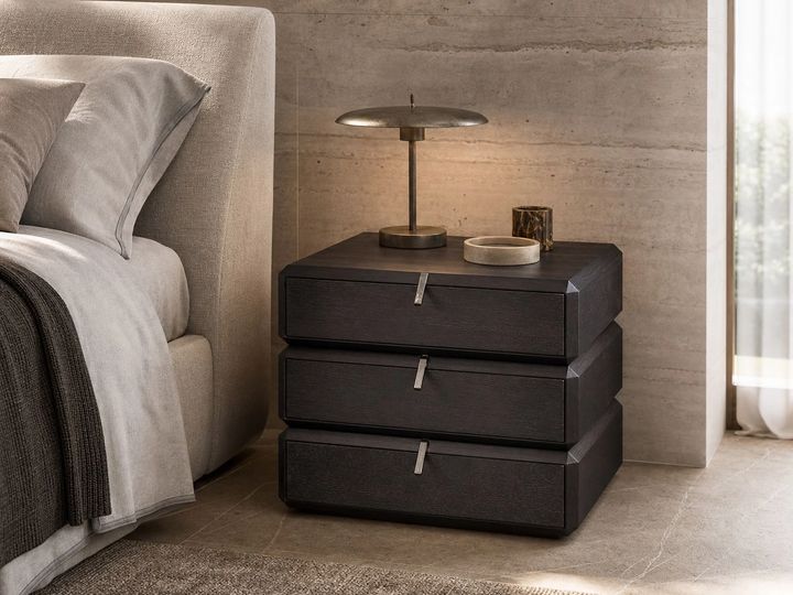 Nightstand styled in a FADIOR HOME interior setting