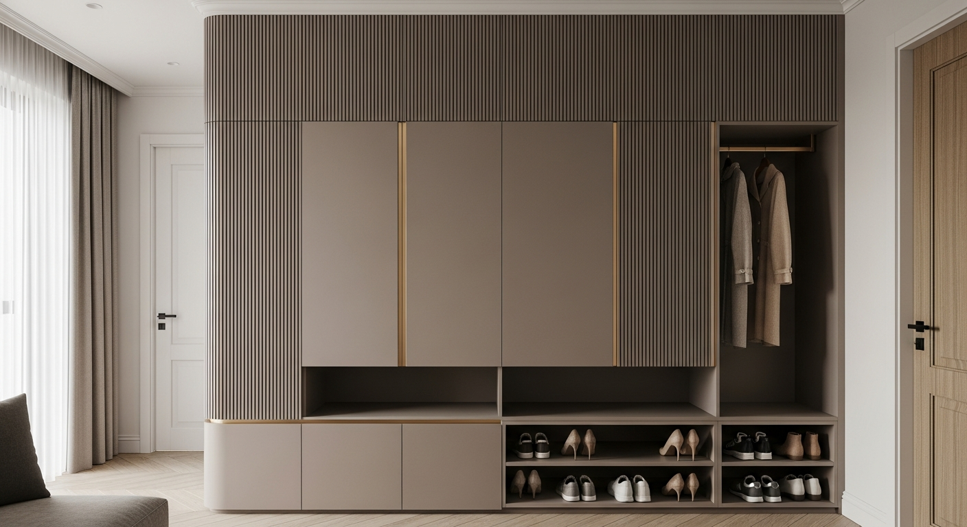 Fadior Archetype Entryway Suite — lifestyle setting with natural light and residential styling