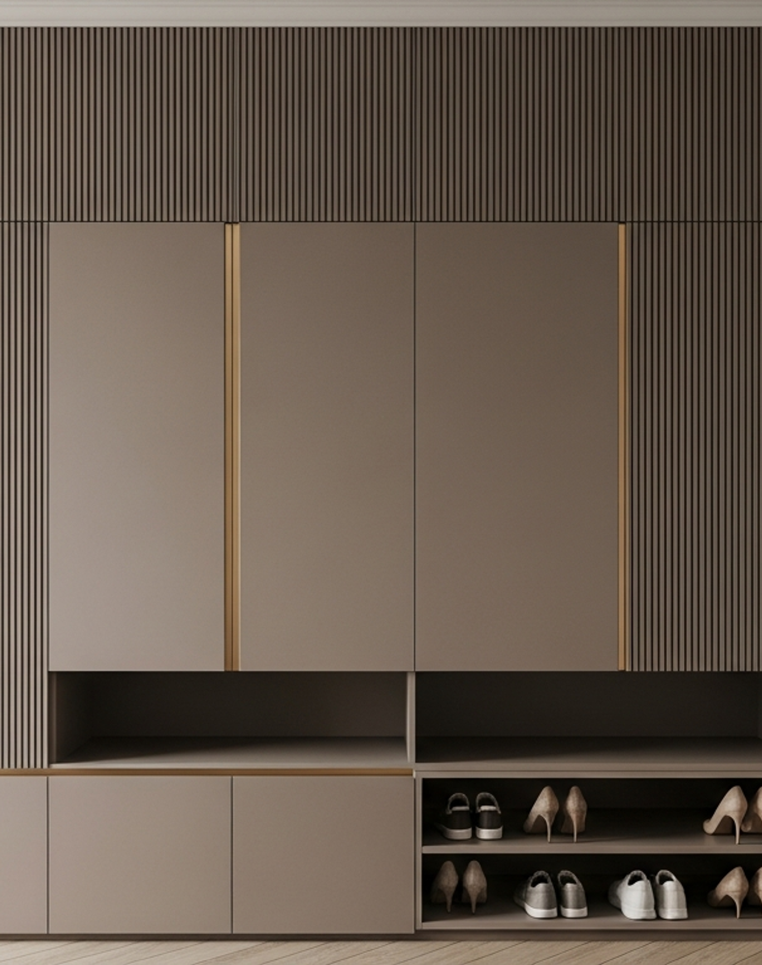 Fadior Archetype Entryway Suite — lifestyle setting with natural light and residential styling