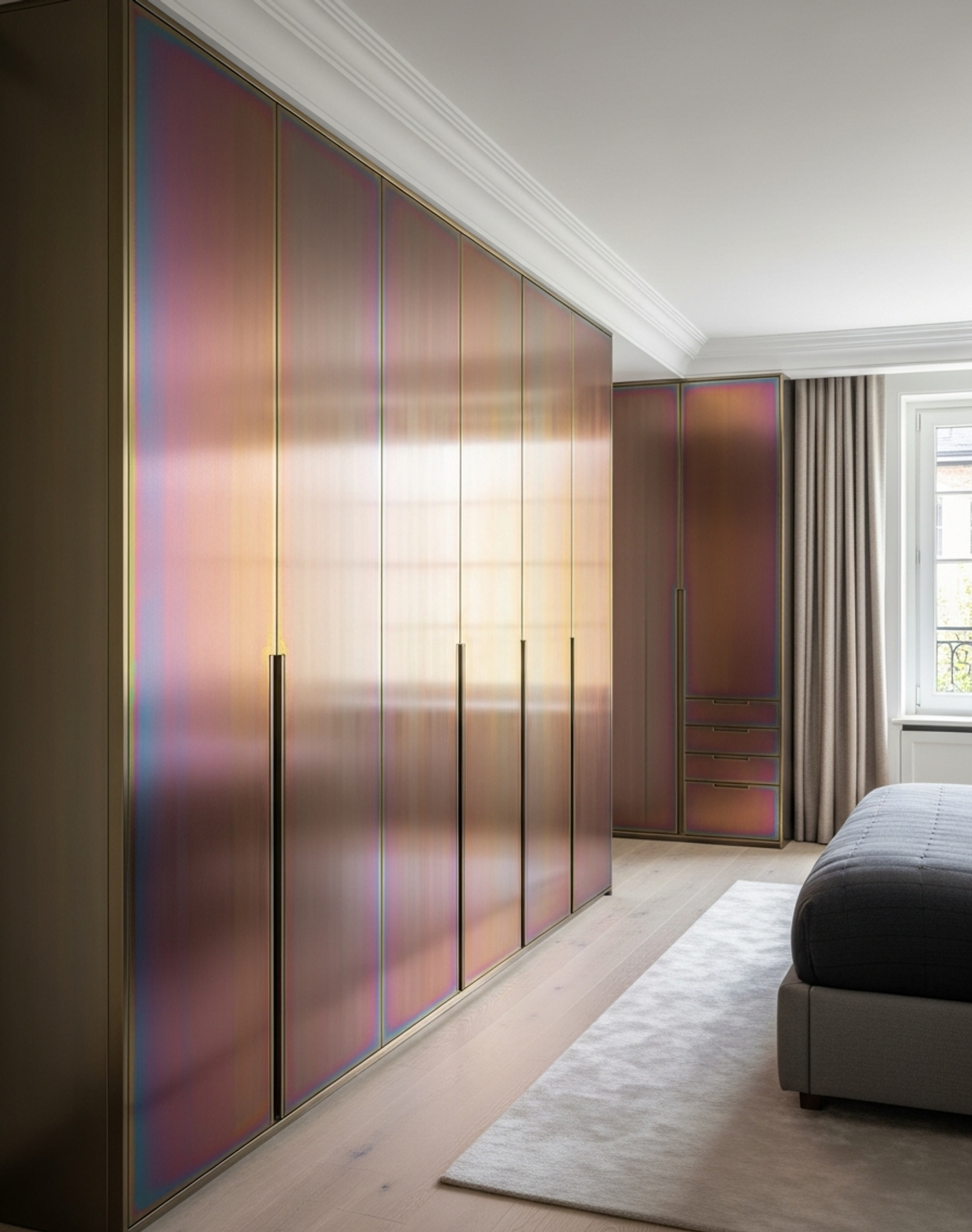 Fadior Brera Wardrobe Suite — interior room context showing cabinet integration