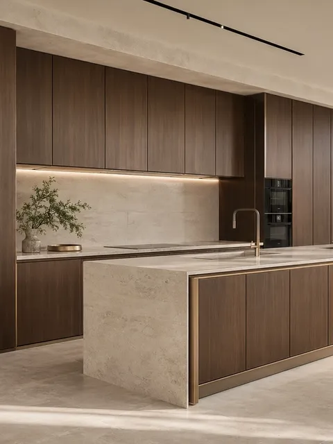 Suite de Cocina Continuum con Galería de Isla Bronze Rift