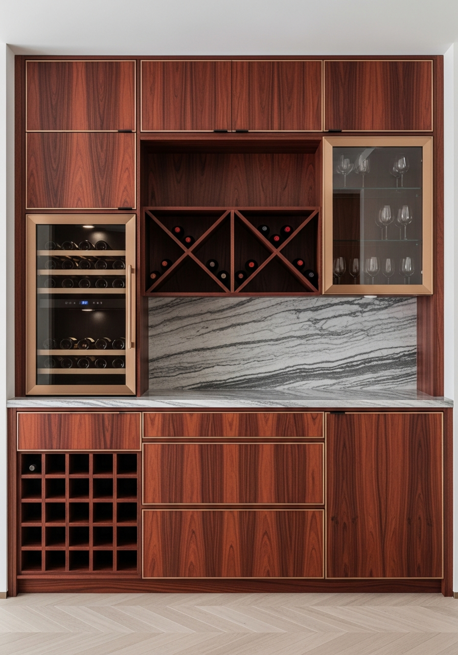 Estuary Wine Cabinet Suite midscene view