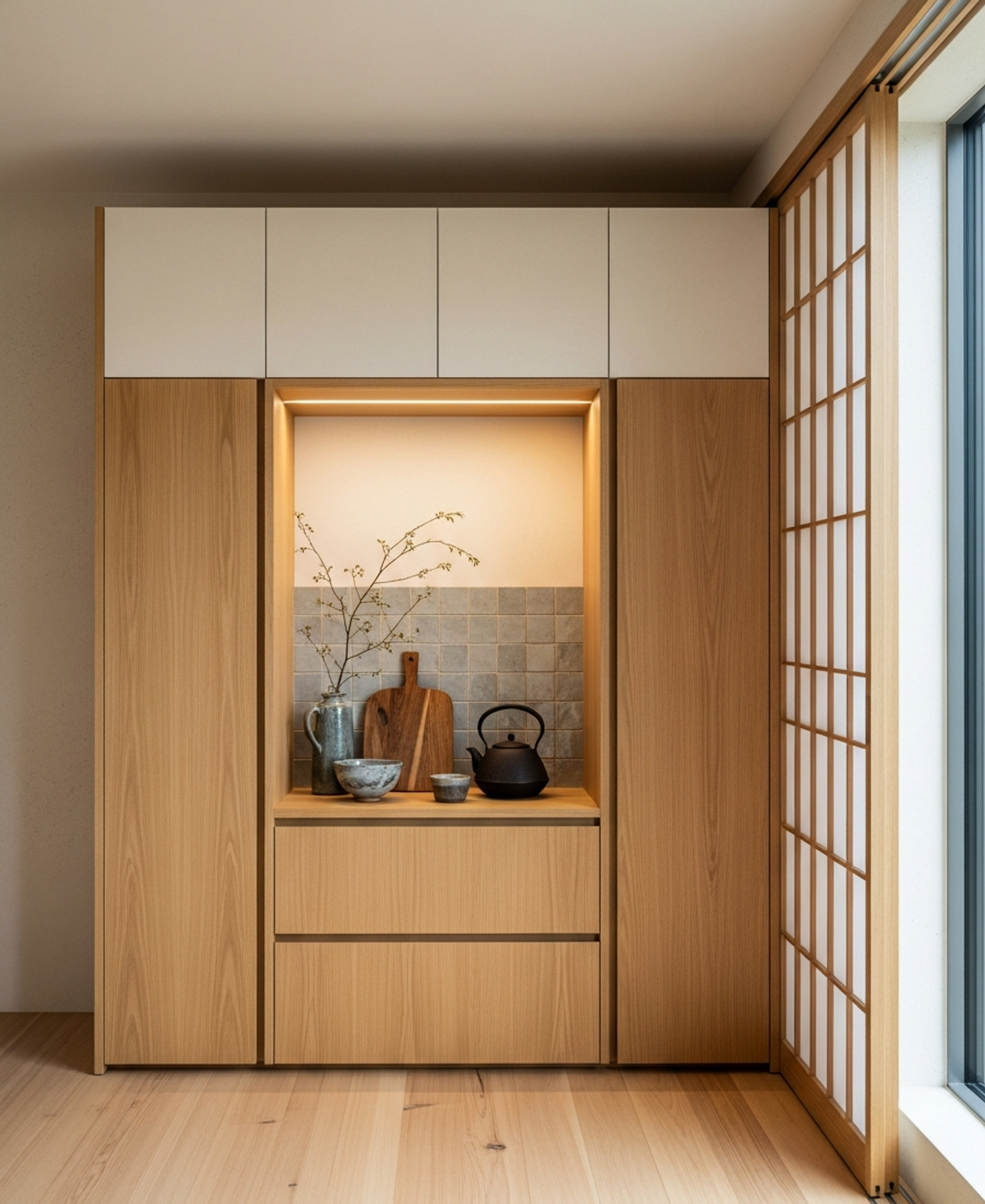 Fadior Brera Wardrobe Suite — 304 stainless steel wardrobe system, front view