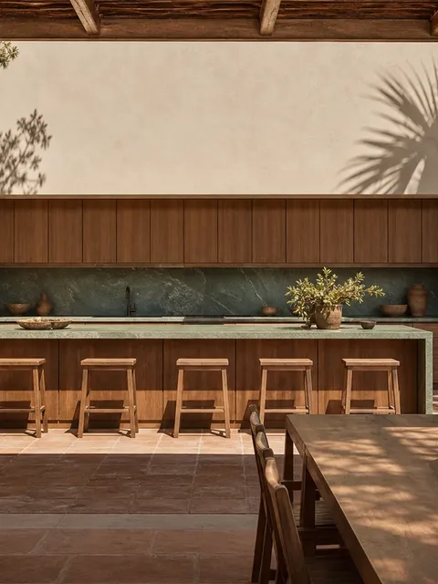 Suite de Cocina Dream Home con Eje de Utilidad de Patio