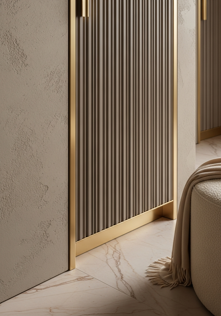 Fadior Archetype Shoe Wardrobe — close-up of stainless steel finish and hardware detail