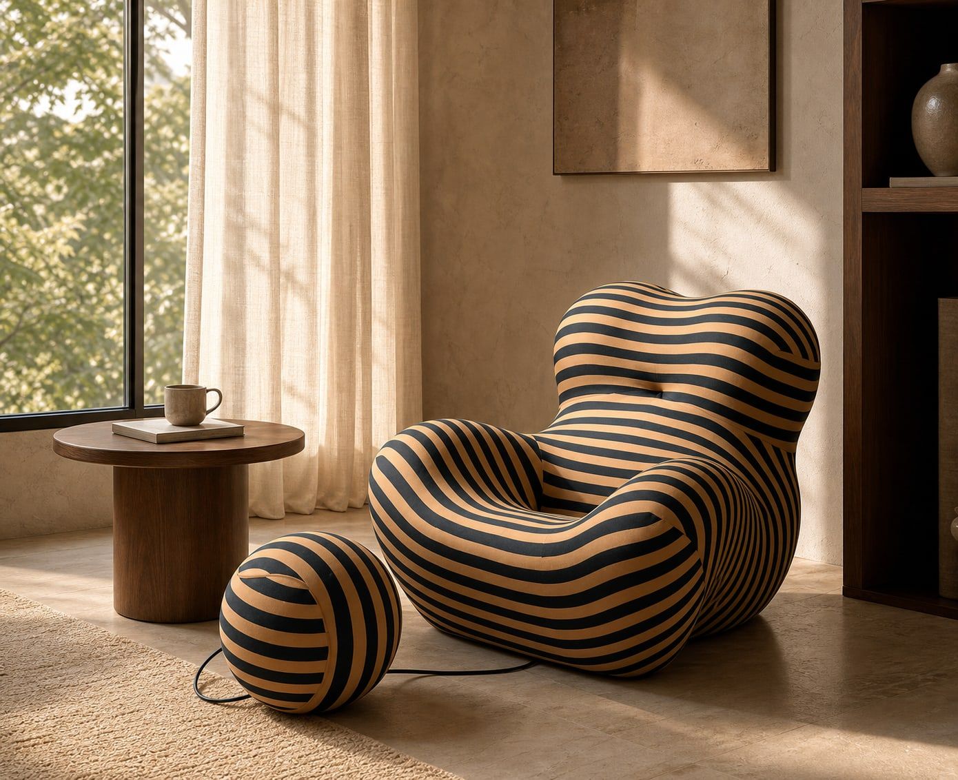 Lounge Chair (Fabric) styled in a FADIOR HOME interior setting