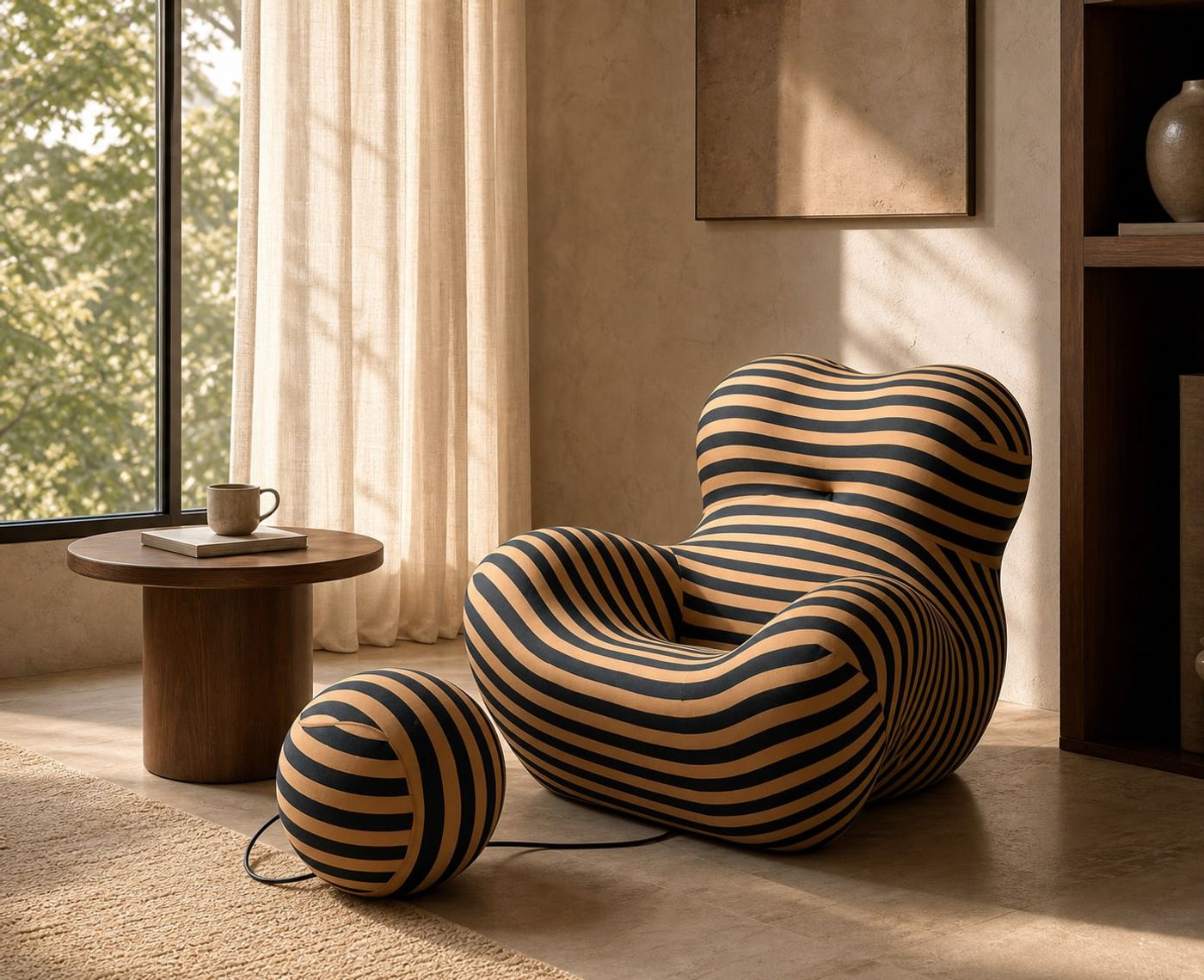 Lounge Chair (Fabric) styled in a FADIOR HOME interior setting