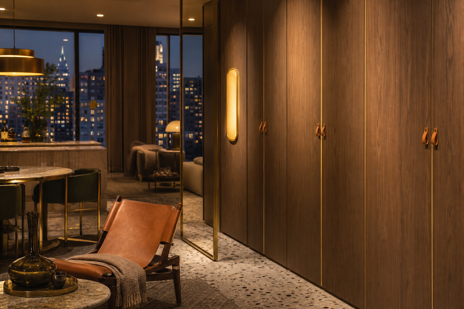 Fadior Resonance Flexible Panel Dressing Wall — lifestyle setting with natural light and residential styling
