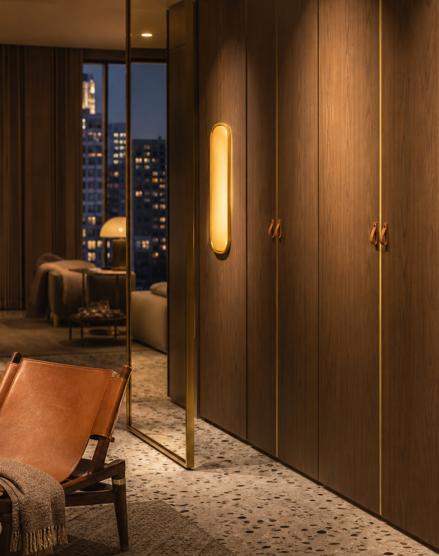 Fadior Resonance Flexible Panel Dressing Wall — lifestyle setting with natural light and residential styling