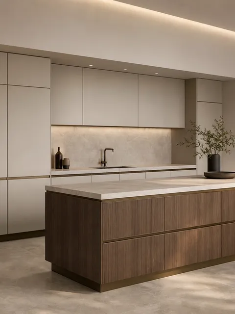 Fadior Atelier Kitchen Suite with Modular Culinary Wall — 304 stainless steel kitchen system, front view
