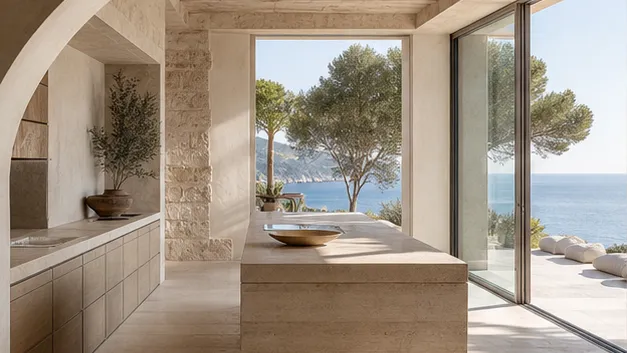 Diseño de interiores minimalista para cocinas que aún funcionan