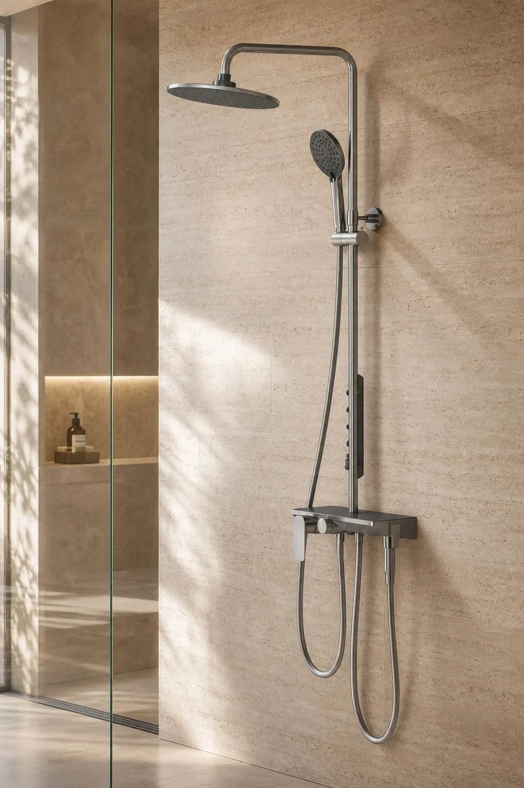360 mm Glass-Panel Shower System