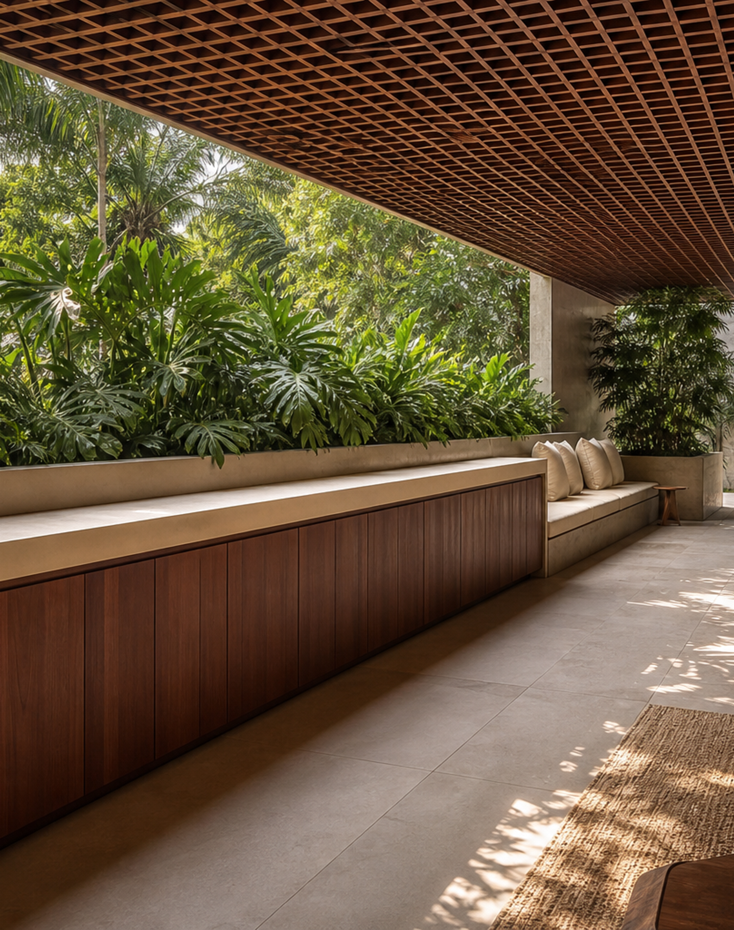 Fadior Cannes Balcony Suite with Champagne Privacy Ledge — interior room context showing cabinet integration