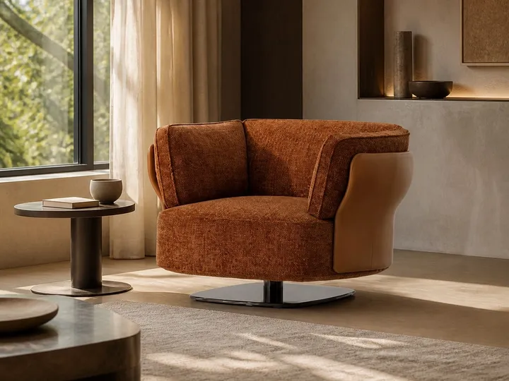 Sillón sin Brazos con Otomana Opcional
