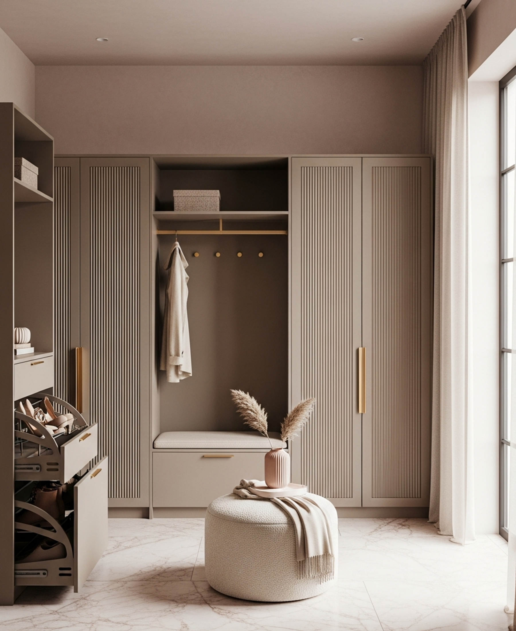 Fadior Archetype Entryway Suite — 304 stainless steel entryway system, front view