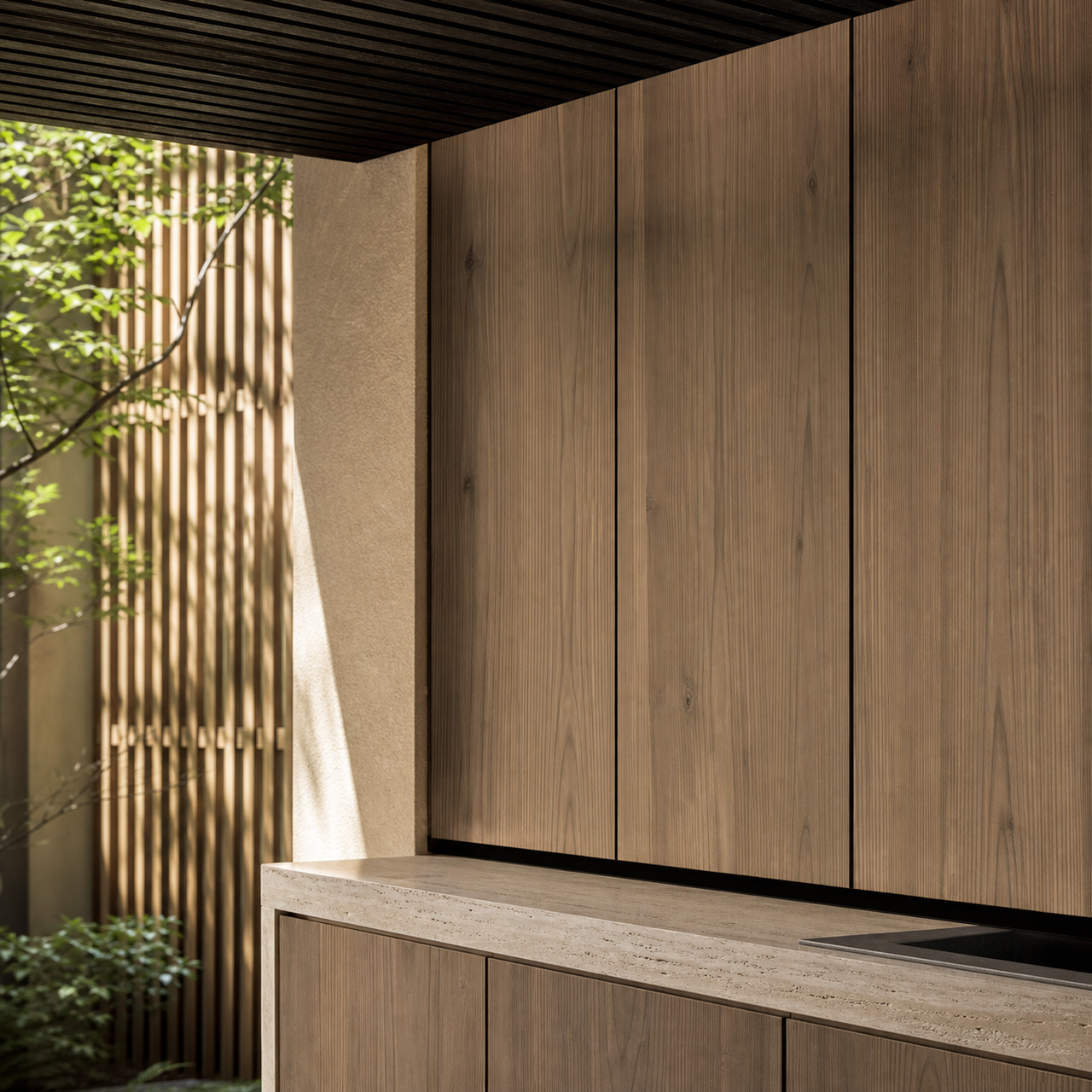 Fadior Aurora Balcony Suite with Stormproof Utility Alcove — close-up of stainless steel finish and hardware detail