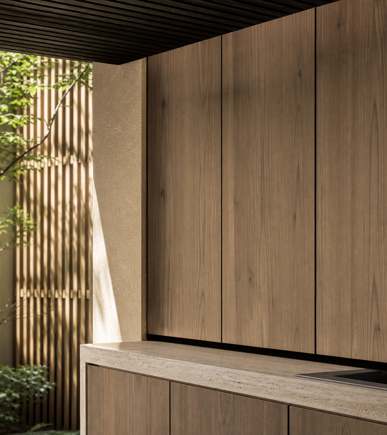 Fadior Aurora Balcony Suite with Stormproof Utility Alcove — close-up of stainless steel finish and hardware detail
