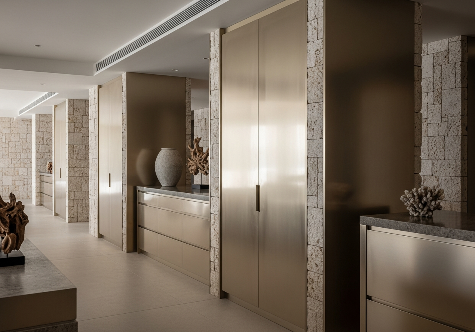 Fadior Maldives Overwater Resort — corridor and architectural context